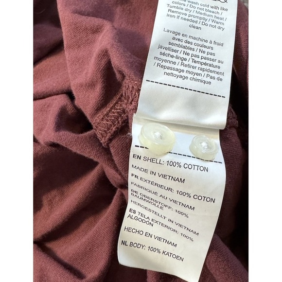 Untuckit Luxe Tee Maroon Button Down Long Sleeve Shirt Mens Sz XXL Reg Tall - Picture 8 of 8